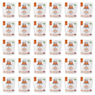 Karma dla psa BRIT Care Hypoallergenic Medium Jagnięcina z ryżem 30 x 1 kg