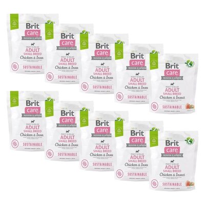 Karma dla psa BRIT CARE Sustainable Small Kurczak i owady 10 x 1 kg