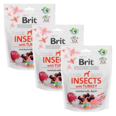 Przysmak dla psa BRIT Care Dog Insect&Turkey 3 x 200 g