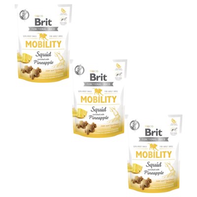 Przysmak dla psa BRIT CARE Dog Functional Snack Mobility Squid 3 x 150 g