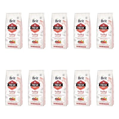 Karma dla psa BRIT Fresh Beef Wołowina z dynią 10 x 2.5 kg