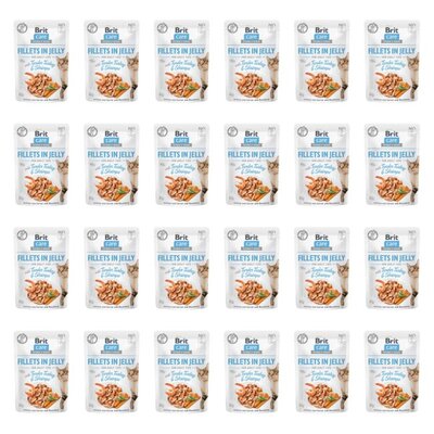 Karma dla kota BRIT CARE Fillets In Jelly Tender Turkey&Shrimps 24 x 85 g