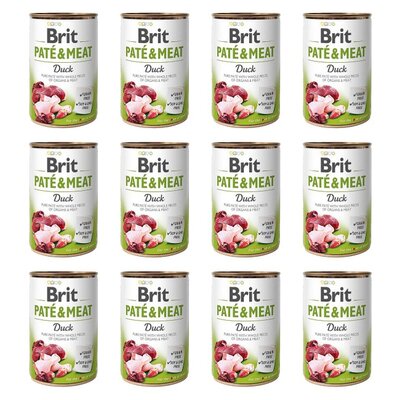 Karma dla psa BRIT Paté & Meat Kaczka 12 x 800 g