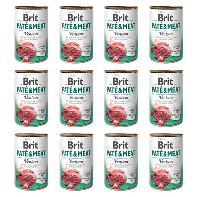 Karma dla psa BRIT Pate & Meat Jeleń 12 x 800 g