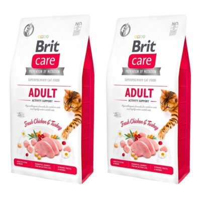 Karma dla kota BRIT CARE Grain Free Adult Indyk i Kurczak 2 x 7 kg