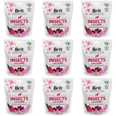 Przysmak dla psa BRIT CARE Dog Insect&Lamb 9 x 200 g