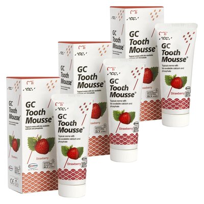 Pasta do zębów GC Tooth Mousse Truskawka 35 ml 3 szt.