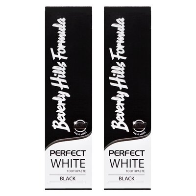 Pasta do zębów BEVERLY HILLS Perfect white black 100 ml 2 szt.