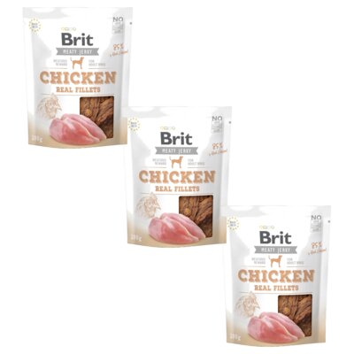 Przysmak dla psa BRIT Jerky Chicken Fillets 3 x 200 g