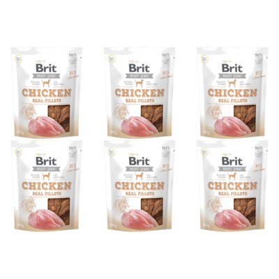 Przysmak dla psa BRIT Jerky Chicken Fillets 6 x 200 g