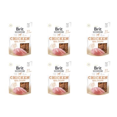 Przysmak dla psa BRIT Jerky Filet z kurczaka 6 x 80 g