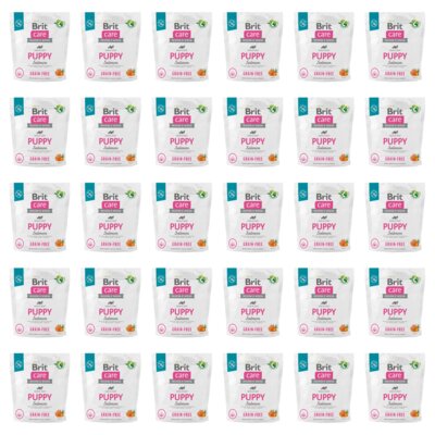 Karma dla psa BRIT Care Grain-Free Puppy Łosoś 30 x 1 kg