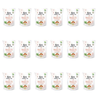 Przysmak dla psa BRIT Owady i łosoś 18 x 200 g
