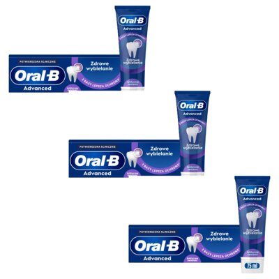 Pasta do zębów Oral-B Healthy Whitening Arctic Fresh (Zdrowe Wybielanie) 75 ml 3 szt.