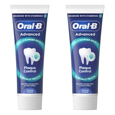 Pasta do zębów Oral-B Advanced Plaque Control Cleaning Crystals (Kontrola płytki bakteryjnej) 75 ml 2 szt.