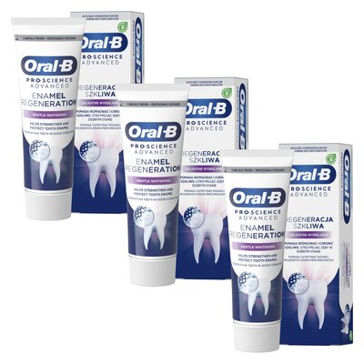 Pasta do zębów ORAL-B Professional Regenerate enamel gentle whitening 75 ml 3 szt.