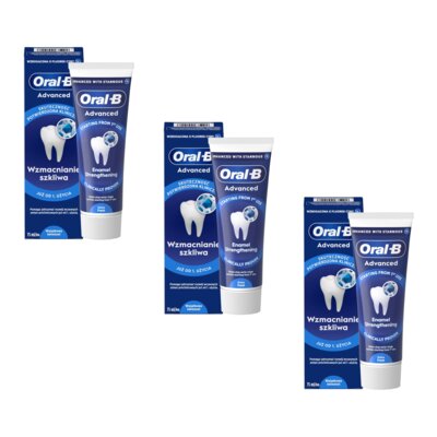 Pasta do zębów Oral-B Advanced Enamel Strengthening Extra Fresh (Wzmacnianie szkliwa) 75 ml 3 szt.