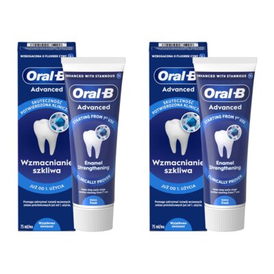 Pasta do zębów Oral-B Advanced Enamel Strengthening Extra Fresh (Wzmacnianie szkliwa) 2 szt.