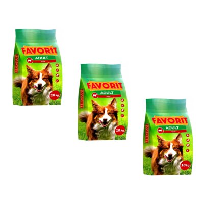 Karma dla psa FAVORIT Wołowina 3 x 10 kg