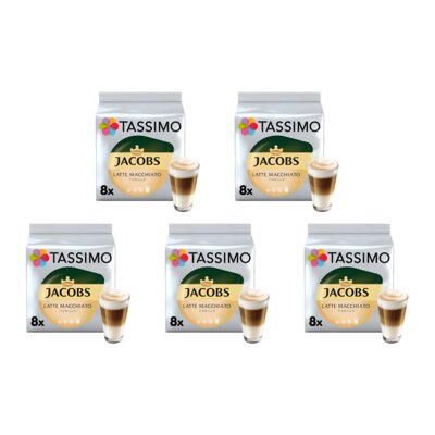 Kapsułki TASSIMO Jacobs Latte Macchiato Vanilla do ekspresu Bosch Tassimo (40 szt.)