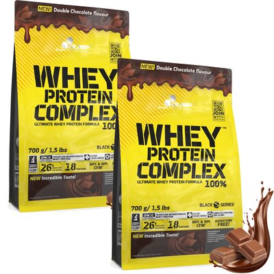 Odżywka białkowa OLIMP Whey Protein Complex 1 Podwójna czekolada 2 x 700 g