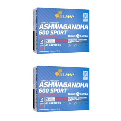Adaptogen OLIMP Ashwagandha 600 Sport (2 x 60 kapsułek)