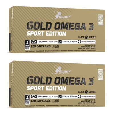Kwasy Omega-3 OLIMP Gold Omega 3 Sport Edition (2 x 120 kapsułek)