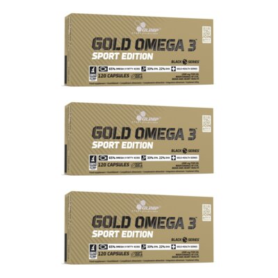 Kwasy Omega-3 OLIMP Gold Omega 3 Sport Edition (3 x 120 kapsułek)