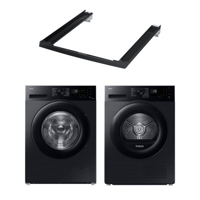 Pralka SAMSUNG WW80CGC04DAB AI Energy EcoBubble 8kg 1400 obr + Suszarka SAMSUNG DV5000D DV90DG52A0ABEO z pompą ciepła AI Optimal Dry + Łącznik SAMSUNG SKK-5EV
