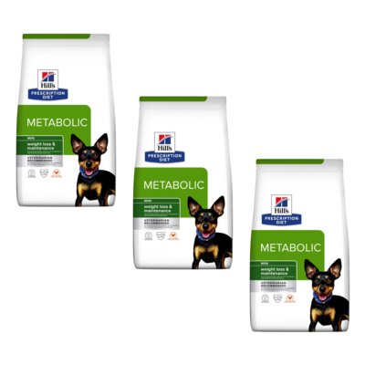 Karma dla psa HILL'S Prescription Diet Metabolic Mini Kurczak 3 x 6 kg