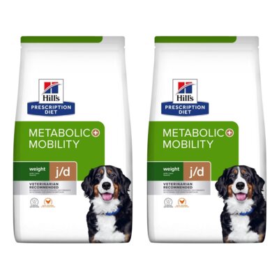 Karma dla psa HILL'S Prescription Diet Metabolic + Mobility Weight J/D Kurczak 2 x 4 kg