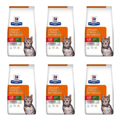 Karma dla kota HILL'S Prescription Diet Feline C/D Urinary Stres + Metabolic Kurczak 6 x 1.5 kg