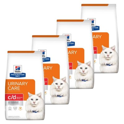 Karma dla kota HILL'S Prescription Diet C/D Urinary Care Multicare Stress Kurczak 4 x 3 kg