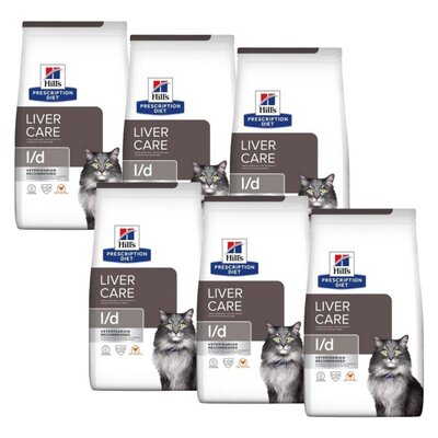 Karma dla kota HILL'S Prescription Diet l/d Liver Care Kurczak 6 x 1,5 kg