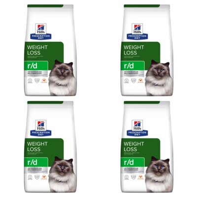 Karma dla kota HILL'S Prescription Diet R/D Weight Loss Kurczak 4 x 3 kg