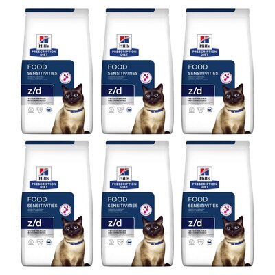 Karma dla kota HILL'S Prescription Diet Z/D Food Sensitivities Kurczak 6 x 1.5 kg
