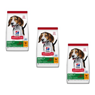 Karma dla psa HILL'S Science Plan Puppy Kurczak 3 x 14 kg