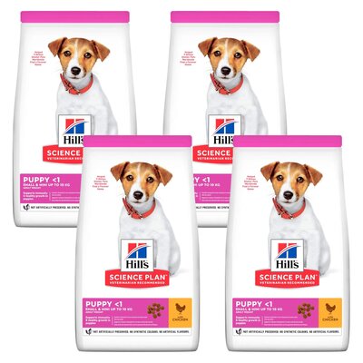 Karma dla psa HILL'S Science Plan Puppy Small & Mini Kurczak 4 x 3 kg