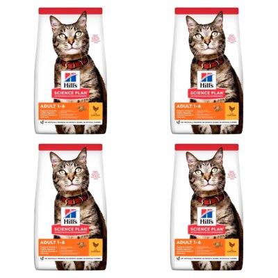 Karma dla kota HILL'S Science Plan Feline Adult Kurczak 4 x 3 kg