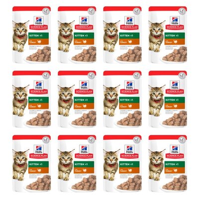 Karma dla kota HILL'S Science Plan Kitten Indyk 12 x 85 g