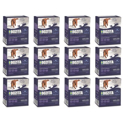 Karma dla psa BOZITA Mięsne kawałki z Indykiem w galaretce 12 x 370 g