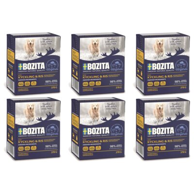 Karma dla psa BOZITA Kurczak z ryżem w galaretce 6 x 370 g