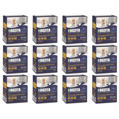 Karma dla psa BOZITA Kurczak z ryżem w galaretce 12 x 370 g