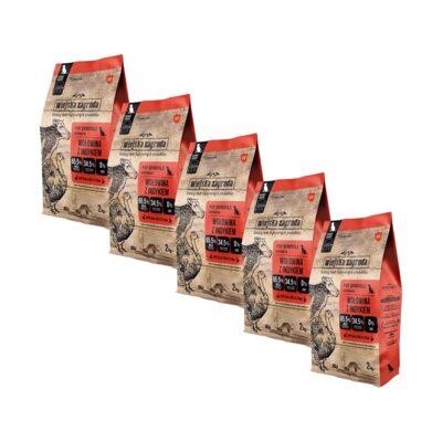 Karma dla psa WIEJSKA ZAGRODA Wołowina z indykiem L 5 x 2 kg