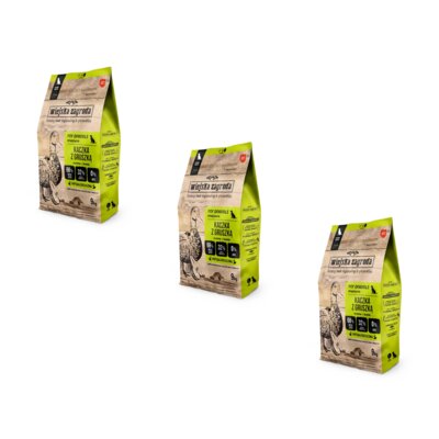 Karma dla psa WIEJSKA ZAGRODA Kaczka z gruszką L 3 x 9 kg