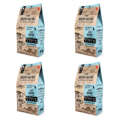 Karma dla psa WIEJSKA ZAGRODA Ryby Morskie 4 x 9 kg