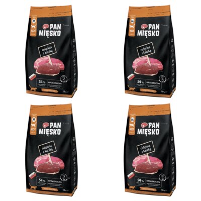 Karma dla kota PAN MIĘSKO Cielęcina z kaczką M 4 x 1.6 kg