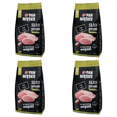 Karma dla kota PAN MIĘSKO Indyk z gęsią S 4 x 1.6 kg
