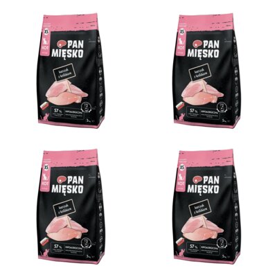 Karma dla kota PAN MIĘSKO Kurczak z królikiem 4 x 5 kg