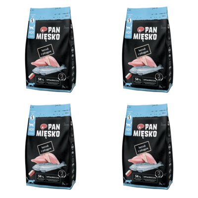 Karma dla kota PAN MIĘSKO Kurczak z pstrągiem S 4 x 5 kg
